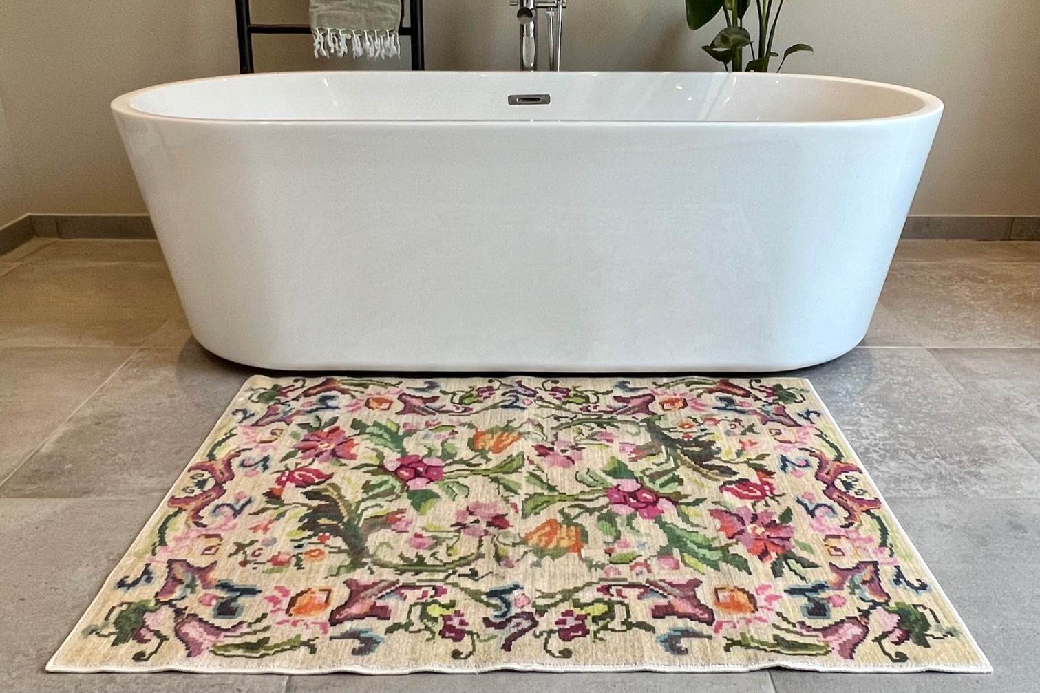 Grote badmat diverse kleuren (120cm x 80cm) nr.620